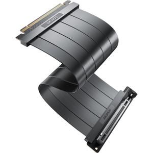 PCIE 5.0 Riser Cables, 64GB/s for RTX5090 RX9070 GPU, PCIe Extension Card, Backward Compatible with PCIe 4.0 & 3.0, 200mm Black