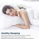 LANE LINEN 100% Cotton Pillowcases, King Size, 450 Thread Count Sateen, Soft & Breathable, Ticking Stripe - Cobalt Blue