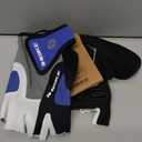 INBIKE 5mm Padded Half Finger Bike Bicycle Cycling Gloves (XX-Large, Blue)