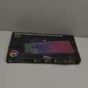 Wireless Keyboard and Mouse Combo, RGB Backlit, Rechargeable & Light Up Letters, FullSize, Soft Typing, Sleep Mode, 2.4GHz Quiet Keyboard Set for Mac, Windows, Laptop, PC, Trueque (Black)