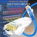 Cat6 Ethernet Patch Cable 5 ft (10 Pack), Cat6 Data Center & Home/Enterprise Network Cable - Blue