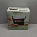 Chefman Panini Press Grill and Gourmet Sandwich Maker Non-Stick Coated Plates, Opens 180 Degrees to Fit Any Type or Size of Food, Stainless Steel Surface and Removable Drip Tray, 4 Slice, Black