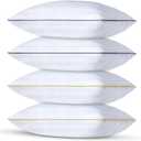 Bed Pillows for Sleeping - Standard/Queen Size Set of 4 Luxury Hotel Quality Pillows for Side Back and Stomach Sleepers, Breathable Fluffy Pillow Soft Bed Pillows (4pcs, Standard)