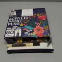 ARTISTRO 60 Acrylic Paint Pens, Art Set Acrylic Paint Markers, Fabric Markers for Textile, Canvas, Rock, Glass, Wood, Paper, Pumpkin, DIY, Paint Markers for Kids and Adults