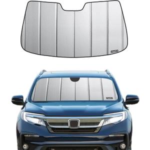 Windshield Sunshade for Honda Pilot 2016-2021, Ridgeline 2017-2021. Without Sensing Camera - Safeguard (2016-2021 Pilot without sensing camera, Grey(Safeguard))