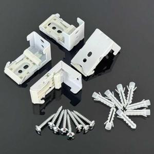 Heavy Duty Roman Blind Brackets (Pack of 4) - Adjustable Window Shade Holders for Roman Blinds & Shades - Easy Install Curtain Hardware Support for 7/8(22mm