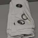 Natural Cream Linen Curtains 84 Inch Length 2 Panels for Living Room Bedroom, Light Filtering Sheer Curtains 84 Inches, Modern Farmhouse Grommet Semi Sheer Soft Privacy Drapes