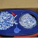 O-Cedar RinseClean Spin Mop & Bucket System + 2 Extra Mop Heads | Clean with Water | Removes 99% of Bacteria