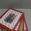 KINLINK 3.5x5 Picture Frames Red, Solid Wood Frames with Plexiglass for Table Top and Wall Mounting, Photo Frames for Horizontal or Vertical Display, 4 Pack