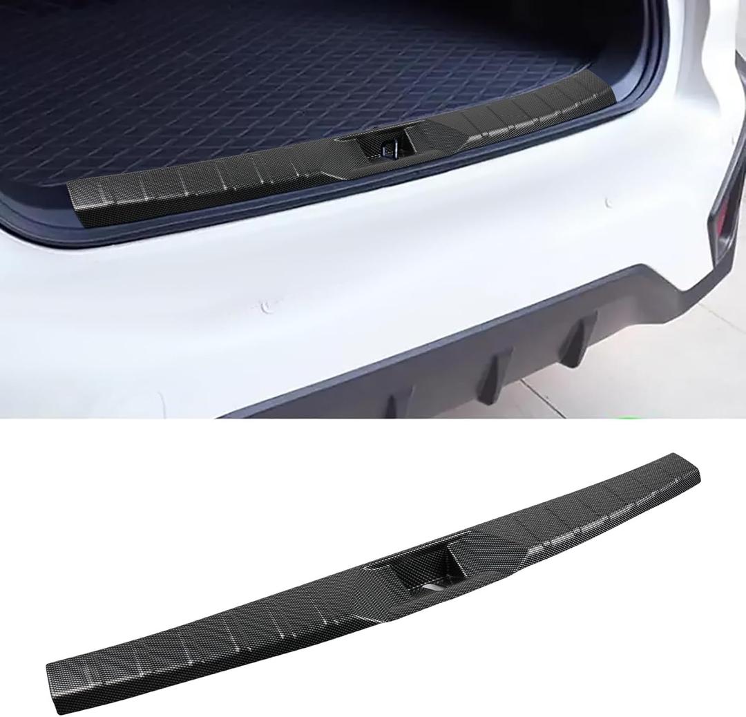 Interior Rear Bumper Protector for Subaru 2021-2025 Outback Car Accessories ABS Plastic Material Carbon Fiber Texture Resistant Trunk Door Entry Guards