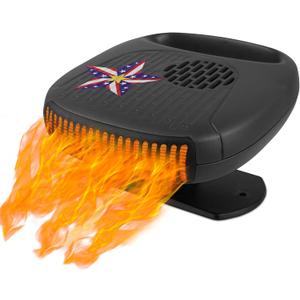 Car Heater 12V 120W Portable Car Heater That Plugs into Cigarette Lighter, Windshield Defogger and Defroster, 2 in1 Fast Heating & Cooling Fan for All Cars