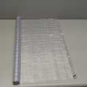 rabbitgoo Window Privacy Film Frosted Glass Film Removable Vinyl Door Coverings UV Blocking Decorative Static Cling Non-Adhesive Window Clings Sticker for Home Decor, 23.6 x 118.1 Inches (Pure Wave)