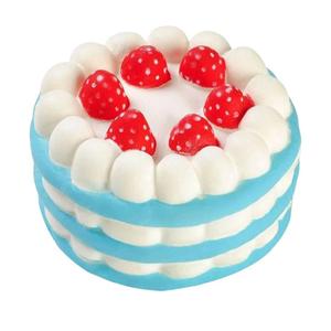Cute Strawberry Cake Squishy Stress Ball, Soft Stress Relief Ball Squishy Moldable Slow Rise Relaxing Sensory Fidget for Birthday Party Favors Anxiety Relief