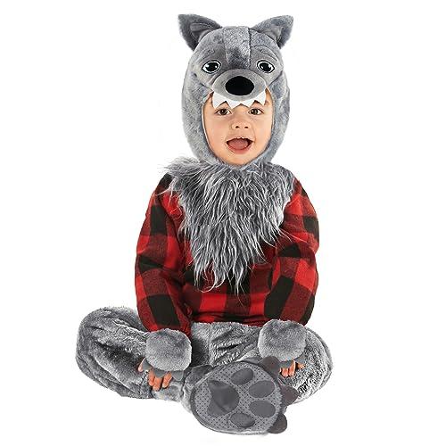Morph Toddler Wolf Costume: Werewolf, Boys, Kids, 3-4 Years, Red, Faux Fur, Polyester, Halloween, Christmas, Carnival, Day Of The Dead, Mardi Gras, Toddlers, Boys, Kids, Costume