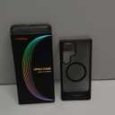 TORRAS Strong Magnetic & Seamless Stand for Samsung Galaxy S24 Ultra Case, Fit for MagSafe, Mil-Grade Drop Protection, Kickstand for Samsung Galaxy S24 Ultra Case, Translucent Back/Black Edge