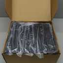 AJOVW 4 Pcs 6" (5.5" Post/8.5" Base) Aluminium Deck Post Base Covers for Gazebo, Trellises, Horse Barns, Deck Posts,6" Post Anchor Base Cover (Black)