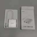 Acer USB C to HDMI Adapter, 4K USB C Hub with 100W PD, USBA 3.0 Port, HDMI to USBC Multiport Digital AV Converter for MacBook Pro/Air, iPad, Tablets, TV, Monitor and More (Silver)