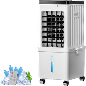 Portable Air Conditioners,Evaporative Swamp Air Cooler 3-in-1 Free Standing Cooling AC Unit with Fan & Humidifier,Windowless Portable AC Unit with Remote, Fast Cooling, 7H Timer for Bedroom,Office