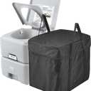 VEVOR Portable Toilet for Camping, RV Toilet with Carry Bag, 5.3 Gal Waste Tank & 3.2 Gal Flush Tank, Push-Button Pressurized Flush Commode, Leak-proof and Odorless Travel Toilet for Camping Car