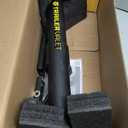 Trailer Valet JX5 Side Mount Trailer Jack 5,000 LB Capacity with Drill-Powered Crank, Pipe Mount Bracket, Drop Leg, Footplate, and Wrinkle Black Powder Coating