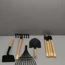 Kids Garden Tools, Rake and Shovel Set, 7 Pieces Gardening Tools for Yard, Beach, Camping Play, Outside Toys for Kids Ages 3 up Gift