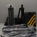 Soporte de fondo de 10 x 7.5 pies (ancho x alto), soporte de fondo para fotos para fiestas, kit de soporte de fondo resistente con 6 abrazaderas y 2 bolsas de arena