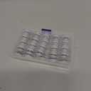 Outus 45 Pieces Clear Round Whiteboard Magnets 3 cm Refrigerator Magnets Dry Board Mini Fridge Teacher Supplies for Home Offices