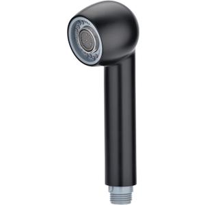 Kitchen Faucet Sprayer Head Replacement: Pull-Out Spray Head Replacement Part for Kitchen Bathroom Pull-Down Sink Faucet G1/2 Straight Connection, Black