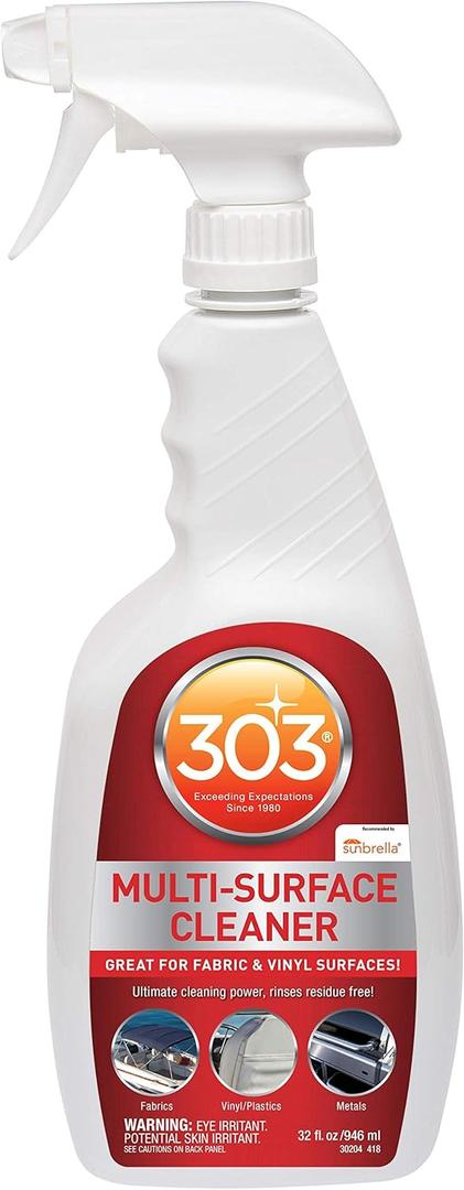303 Multi-Surface Cleaner - Safely Cleans All Water Safe Surfaces - Ultimate Cleaning Power - Rinses Residue Free - Recommended By Sunbrella, 32 fl. oz. (30204) (32 Ounce (Pack of 1)
