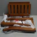 Bamboo Shower Bench Stool with Storage Shelf, Waterproof Shower Chair Spa Bath Seat, Shower Stool for Inside, Bathroom Bench Seat for Adults Elderly Seniors for Indoor or Outdoor Use(Walnut)