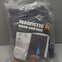 Insulated Door Curtains, Fit Size up to 36 x 80 Inches for Doorways/Front/Back/Basement, Magnetic Thermal Door Cover for Winter, Oxford Filled with Thick Cotton to Keep Warm, Grey, Diamond (Gray)