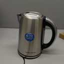 Hamilton Beach 1.7 Liter Temperature Control Electric Kettle, Water Boiler & Heater, Fast Boiling 1500 Watts, BPA Free, Cordless, Auto-Shutoff and Boil-Dry Protection, Stainless Steel (41020R) (1.8 Quarts)