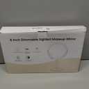 Lighted Makeup Mirror, 3000 mAh Rechargeable Double Sided Magnifying Vanity Mirror with 3 Colors, 1x/10x, 360 Rotation , Brightness Adjustable Magnification Cosmetic Light up Mirror, Women Gift (Nickel)