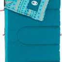 Coleman 50F Sleeping Bag, Comfortable Youth Sleeping Bag for Sleepovers & Camping, Fits Children up to 5ft Tall, Glow in The Dark Design, Stuff Sack Included, Machine Washable | 60 x 26 in
