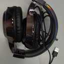 QearFun Kids Bluetooth Headphones, 60H Playtime, 74/85/94dB Safe Volume Limit, Metallic Gradient Wireless Headset with HD Mic, Fast Charging, Foldable, Wired 3.5mm Mode for School/Tablet/Travel, Black