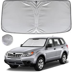KAYZT Windshield Sun Shade for 2009-2013 Su-baru Forester Foldable Sunshade Front Window Custom Fit Car Accessories
