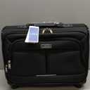 Lekebobor Rolling Laptop Bag With a Compact Combination LockRolling Laptop Briefcase on Wheels for Women/Men Fits Up to 15.6Inch computer Bags Water Resistant for Work Travel and Business, Black (Medium)