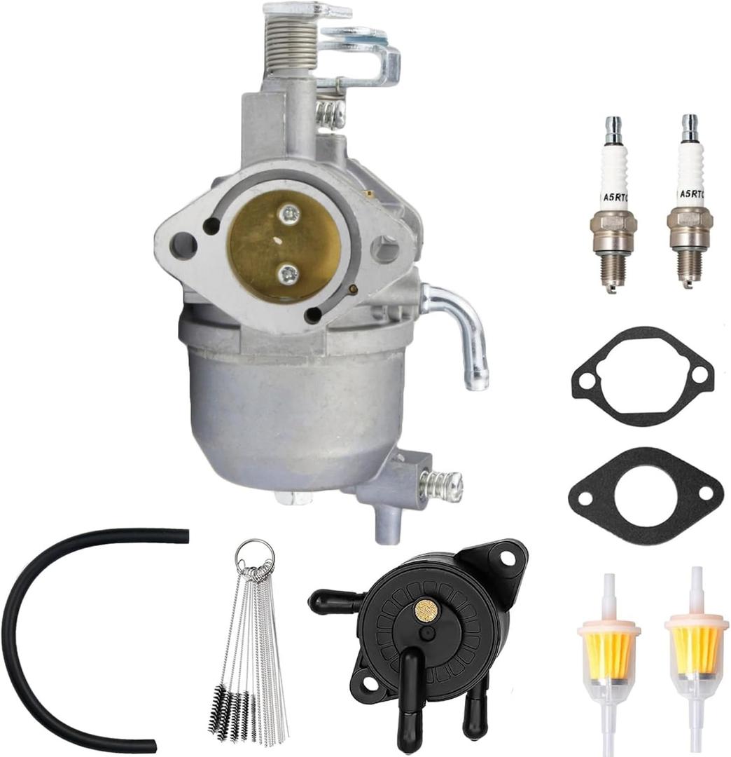 607954 Carburetor Kit For EZGO Kawasaki Engine RXV 2008+ Gas Golf Carts TXT 2010-2015 EZ-GO Valor 2010-2014 with Fuel Pump E-Z-GO Repalce 808656 602061 72873G01