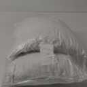 MIULEE 22x22 Pillow Inserts, Set of 2 Down Feather Throw Pillows for Couch Sofa Bed, Decorative Fluffy Throw Pillow Inserts Cotton Fabric, White