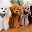 Poodle Plush Toys, Soft and Cute Poodle Plush Toys, Pillows, Cushions, the Best Gift for Your Family and Friends. 1 pc. (White 12 inches)