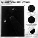 Fun Memories 5x7 Picture Frame - 3pcs White Enamel Glass Photo Frame with Silver Metal Edge & Easel for Display Picture Frame on Countertops, Tabletops, Bookshelves, Desks, Walls (White/Silver)