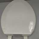 Angol Shiold PP Slow Close Toilet Seat (Elongated, Almond) | Elongated toilet seat with ergonomic design, grip-tight anti-slip bumpers and easy-clean safe PP material