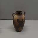 Rustic Ceramic Vase with Handles - 8.7 Inch Terracotta Wabi Sabi Decorative Flower Vase for Home Decor, Farmhouse Vintage Pottery Centerpiece for Table, Shelf Decor, Living Room or Entryway Decorative