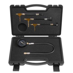 Lichamp Fuel Pressure Gauge, Fuel Pump Pressure Test Kit with Hose Adapter, Compatible with Honda, Ford CFI EFI, GM MPI and Chrysler MPFI