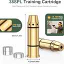 38SPL/.357mag Laser Training Cartridge for Dry Fire Training System Dry Fire Practice and Shooting Training with 3 Set Batteries