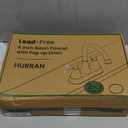 Bathroom Faucets for Sink 3 Hole, Hurran 4 inch Brushed Gold Bathroom Sink Faucet with Pop-up Drain and Supply Hoses, Stainless Steel Lead-Free Centerset Faucet for Vanity RV, 2 Pack