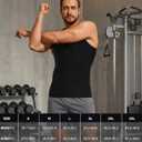 Eleady Compression Shirt Men Sleeveless - Gym Tank Tops Men's Slimming Compression Tank Body Shaper XL
