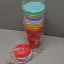 32 oz Cups with Lids and Straws - Reusable Tumbler with Lid and Straw, BPA Free Iced Travel Coffee Mug Water Bottle for Kids Adults Women (8 Pack) (32 Fluid Ounces)