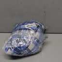 Lands' End Men's Flannel Sleepwear Robe (X-Large, Muted Cobalt Blue Plaid)