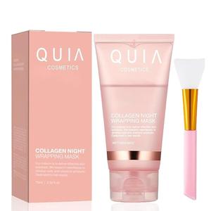 QUIA Collagen Wrapping Mask 75ml - Clinical +92% Firmer Appearance - Overnight Glass Skin Peel Off - Korean Skincare - All Skin Types - Better Than Sheet Masks